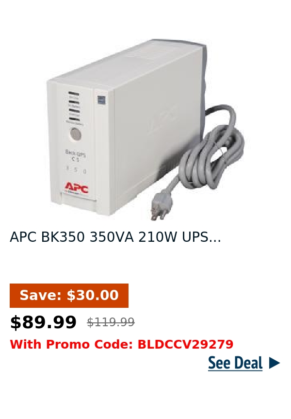 APC BK350 350VA 210W UPS...