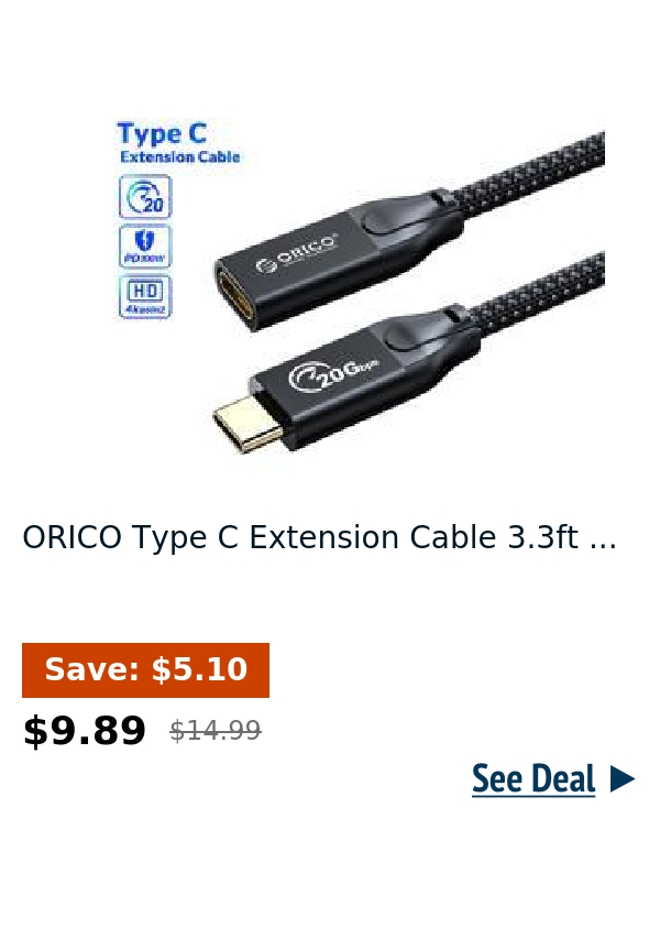 ORICO Type C Extension Cable 3.3ft ...