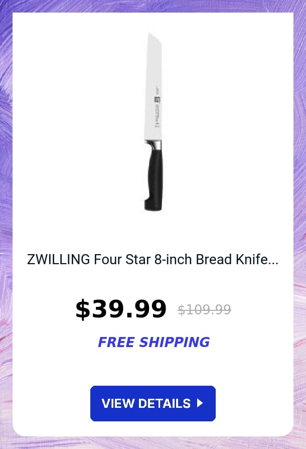 ZWILLING Four Star 8-inch Bread Knife...