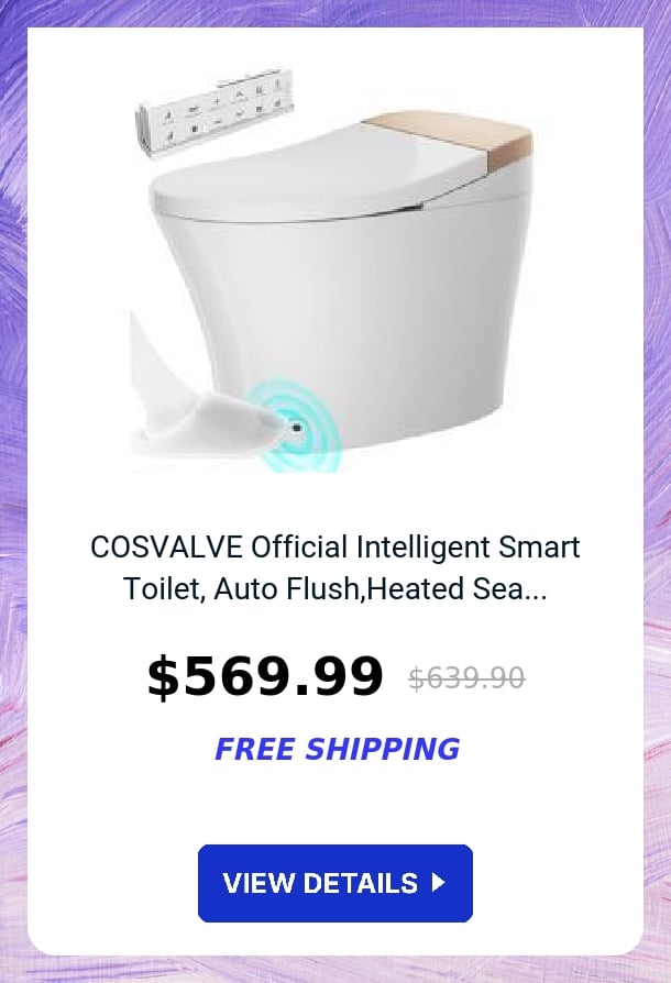 COSVALVE Official Intelligent Smart Toilet, Auto Flush,Heated Sea...