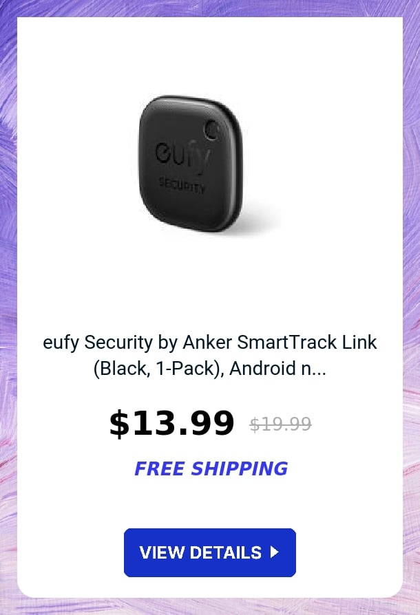 eufy Security by Anker SmartTrack Link (Black, 1-Pack), Android n...