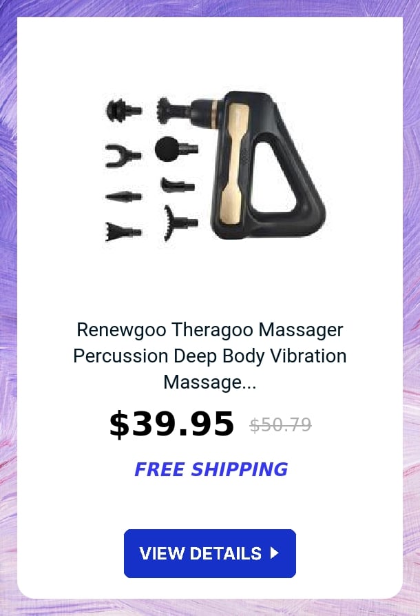 Renewgoo Theragoo Massager Percussion Deep Body Vibration Massage...