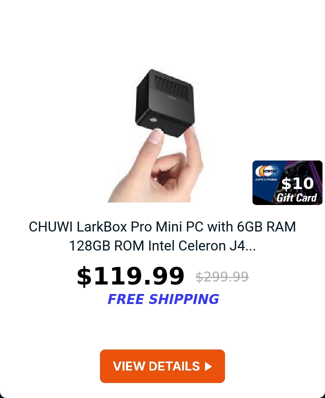 CHUWI LarkBox Pro Mini PC with 6GB RAM 128GB ROM Intel Celeron J4...