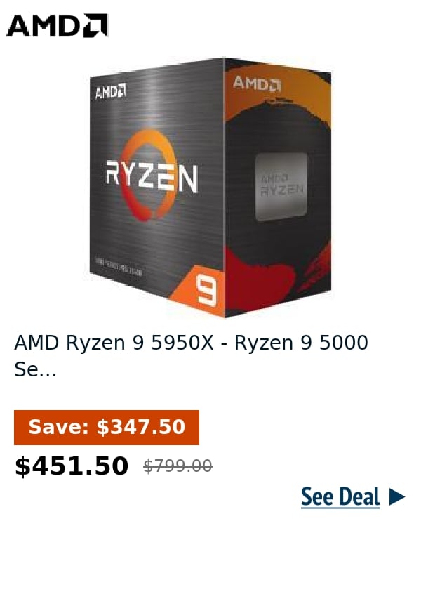 AMD Ryzen 9 5950X - Ryzen 9 5000 Se...