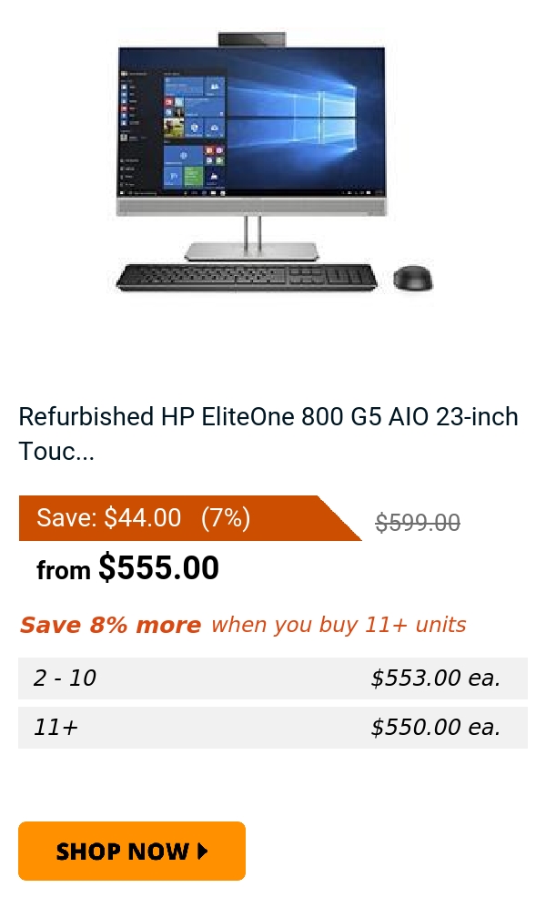 Refurbished HP EliteOne 800 G5 AIO 23-inch Touc...