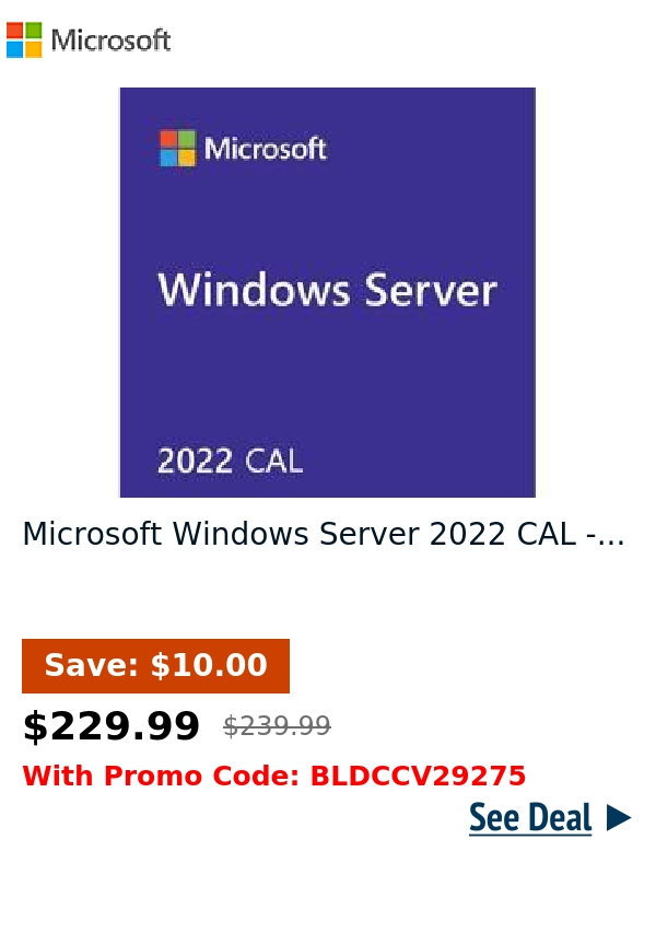 Microsoft Windows Server 2022 CAL -...