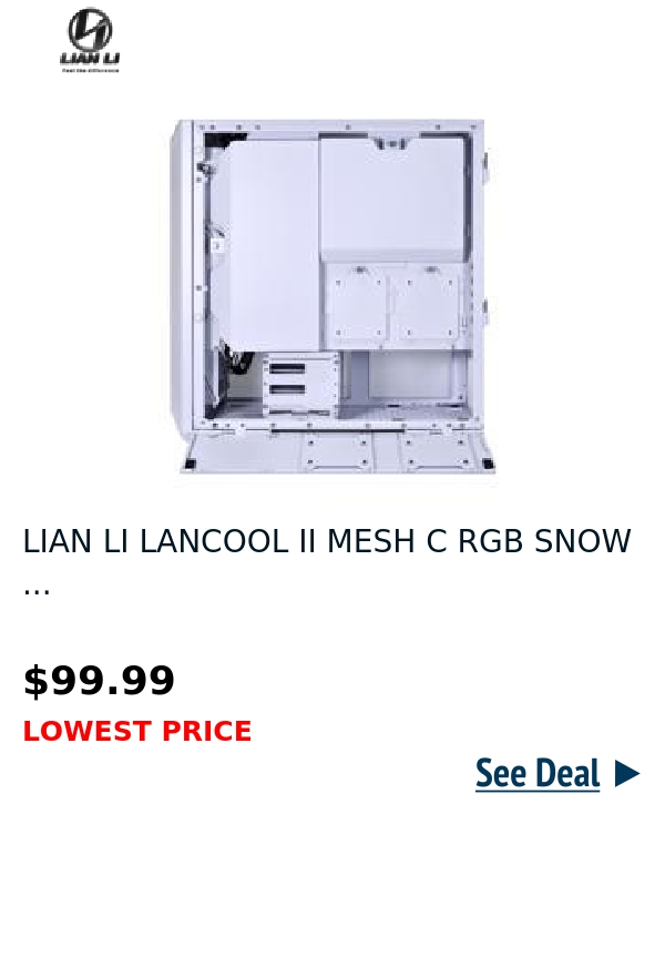 LIAN LI LANCOOL II MESH C RGB SNOW ...