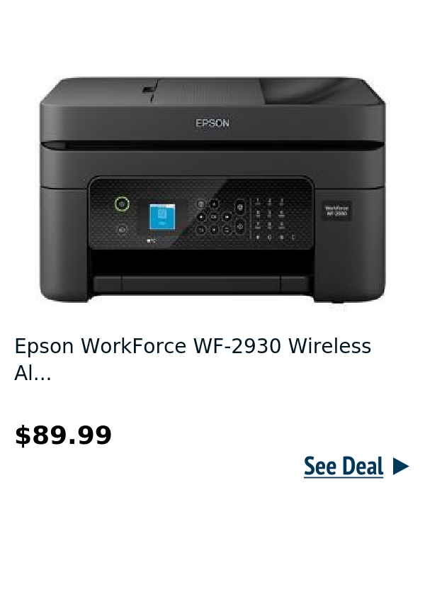 Epson WorkForce WF-2930 Wireless Al...