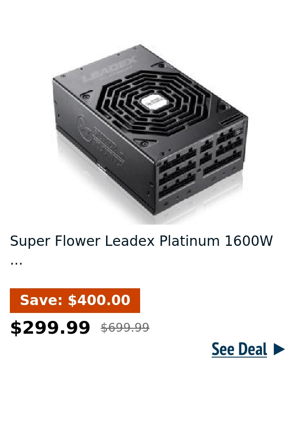 Super Flower Leadex Platinum 1600W ...