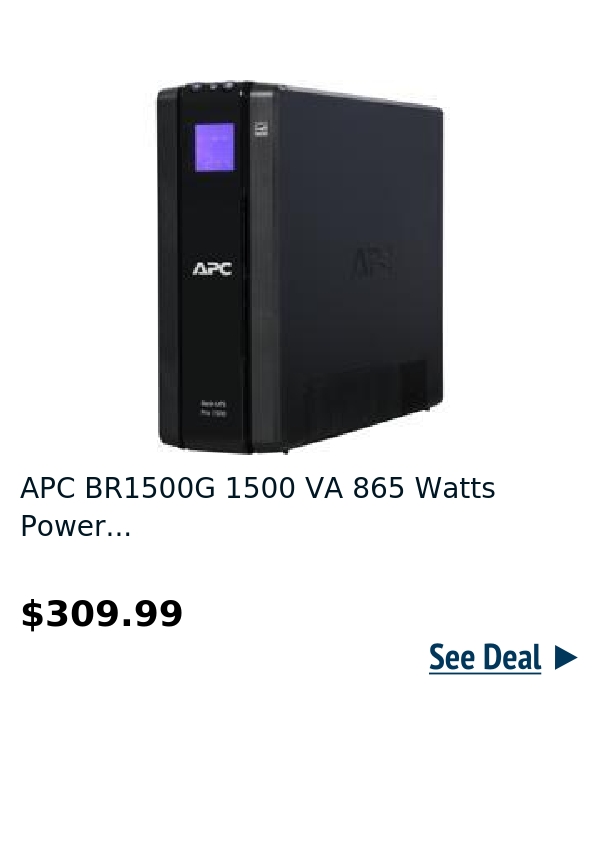 APC BR1500G 1500 VA 865 Watts Power...