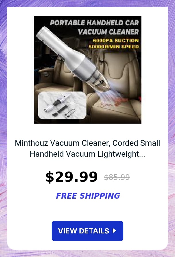 Minthouz Vacuum Cleaner, Corded Small Handheld Vacuum Lightweight...