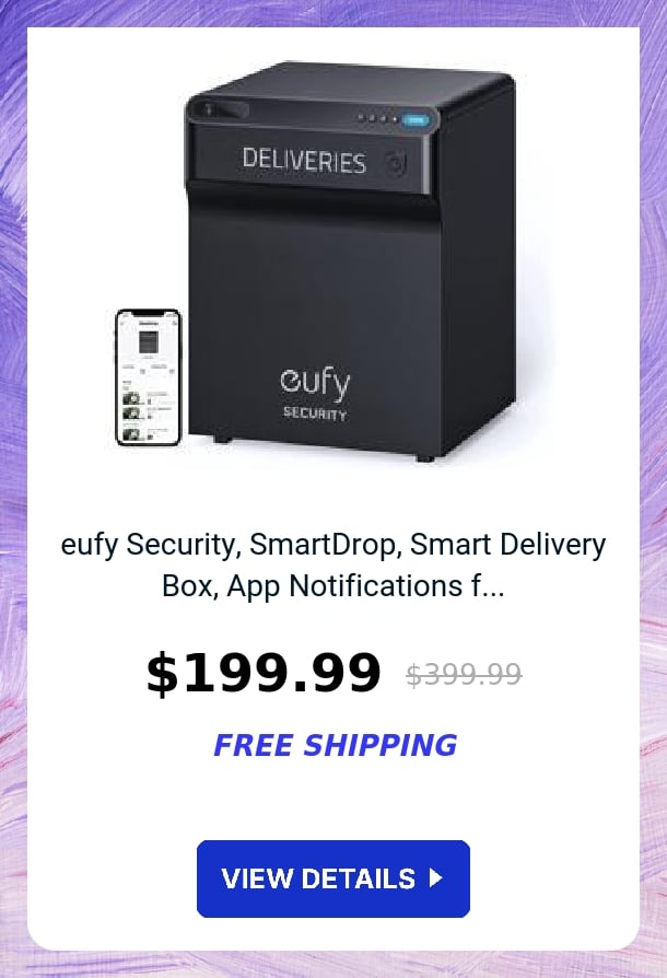 eufy Security, SmartDrop, Smart Delivery Box, App Notifications f...