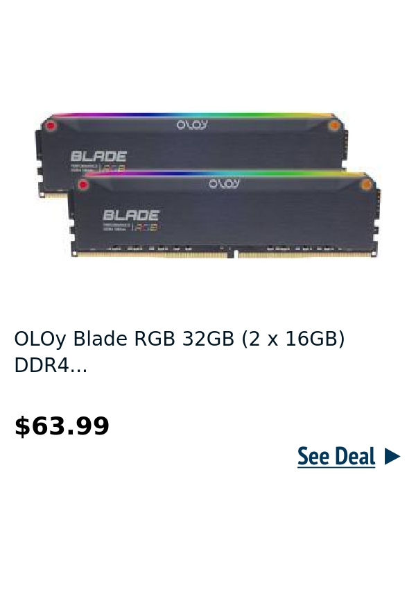 OLOy Blade RGB 32GB (2 x 16GB) DDR4...