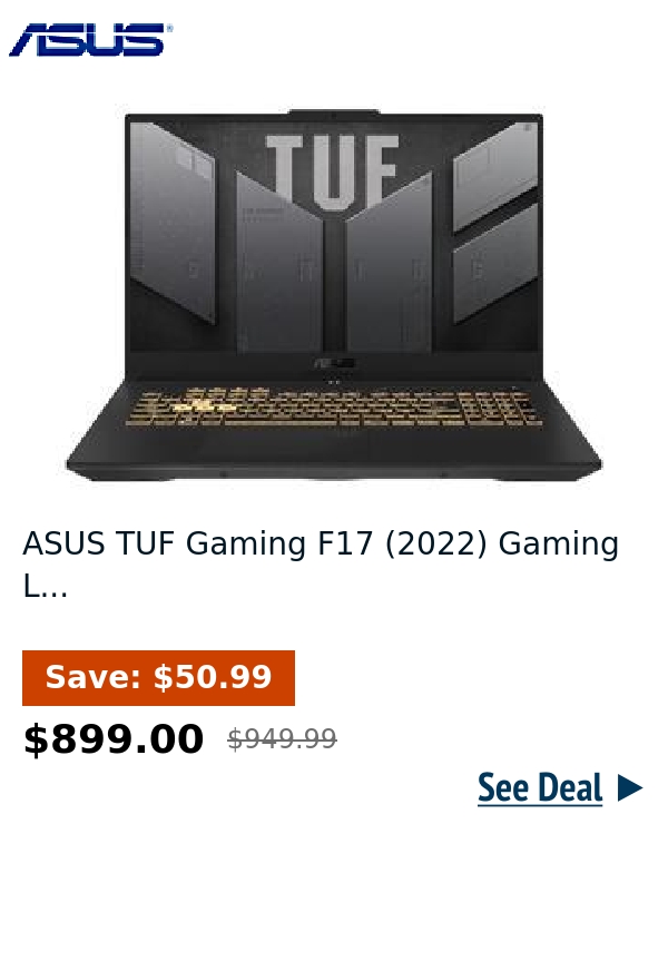 ASUS TUF Gaming F17 (2022) Gaming L...