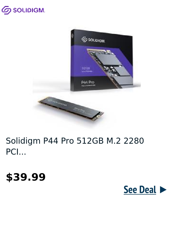 Solidigm P44 Pro 512GB M.2 2280 PCI...