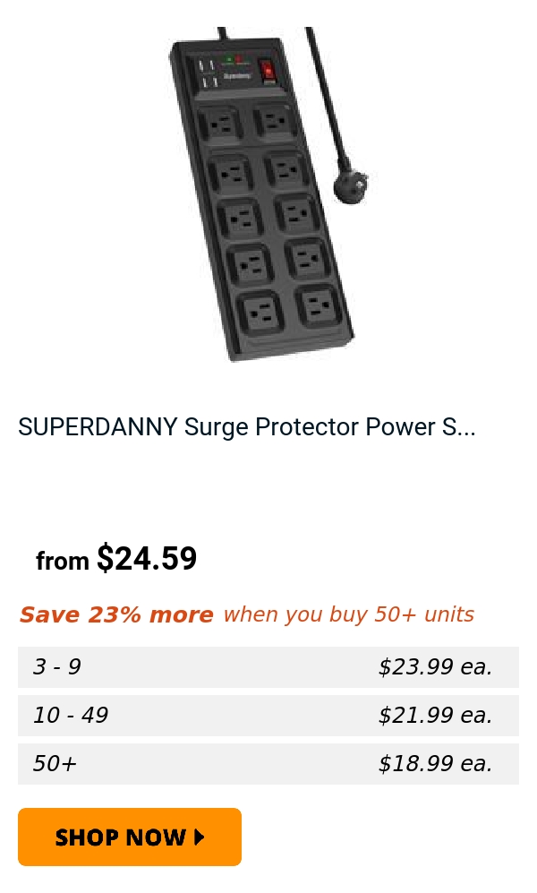 SUPERDANNY Surge Protector Power S...