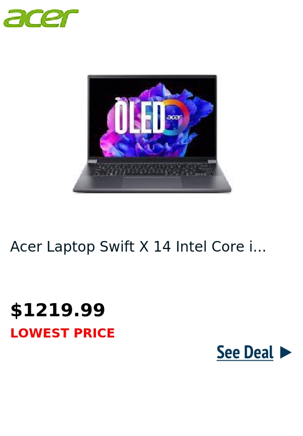 Acer Laptop Swift X 14 Intel Core i...