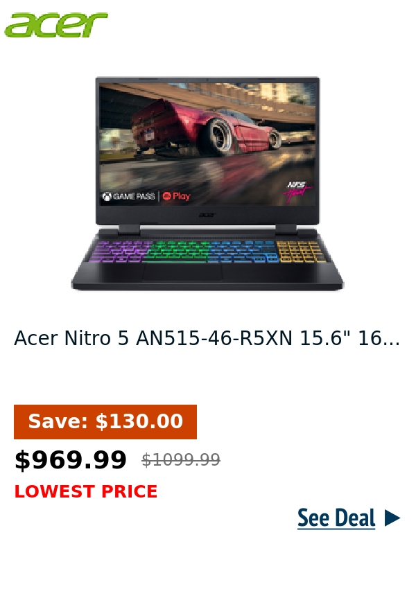 Acer Nitro 5 AN515-46-R5XN 15.6