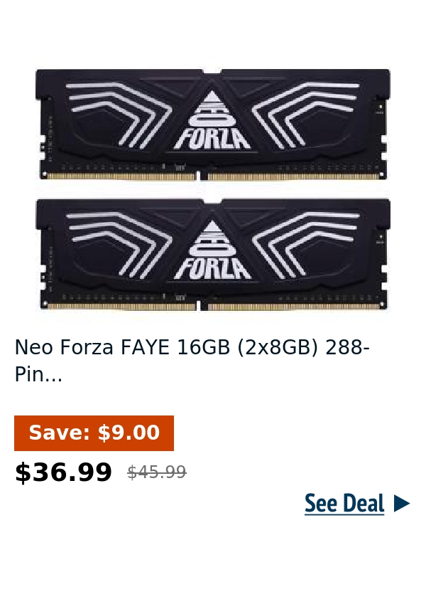 Neo Forza FAYE 16GB (2x8GB) 288-Pin...