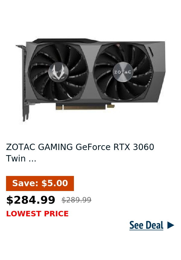 ZOTAC GAMING GeForce RTX 3060 Twin ...