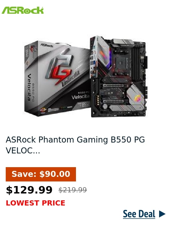 ASRock Phantom Gaming B550 PG VELOC...