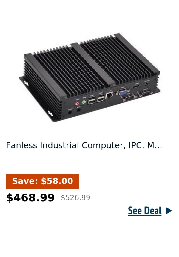 Fanless Industrial Computer, IPC, M...