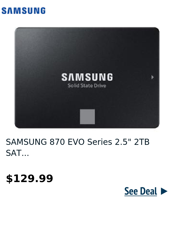 SAMSUNG 870 EVO Series 2.5