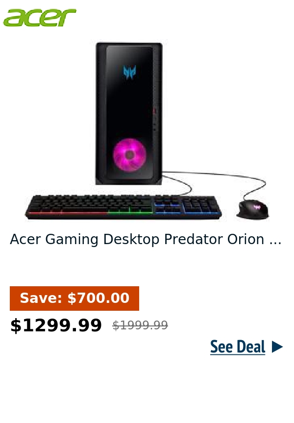 Acer Gaming Desktop Predator Orion ...