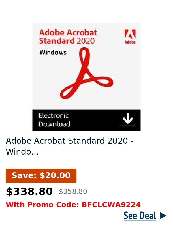 Adobe Acrobat Standard 2020 - Windo...