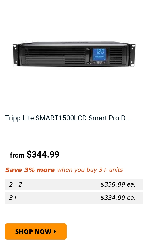 Tripp Lite SMART1500LCD Smart Pro D...