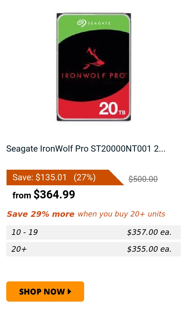 Seagate IronWolf Pro ST20000NT001 2...