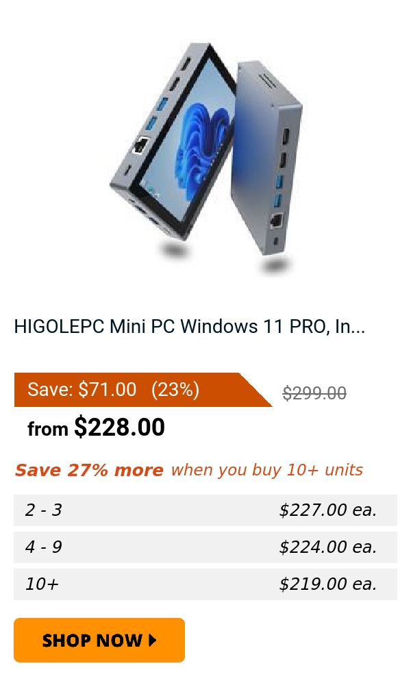HIGOLEPC Mini PC Windows 11 PRO, In...