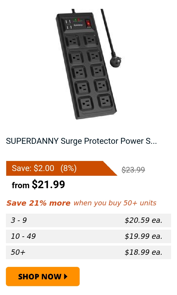 SUPERDANNY Surge Protector Power S...