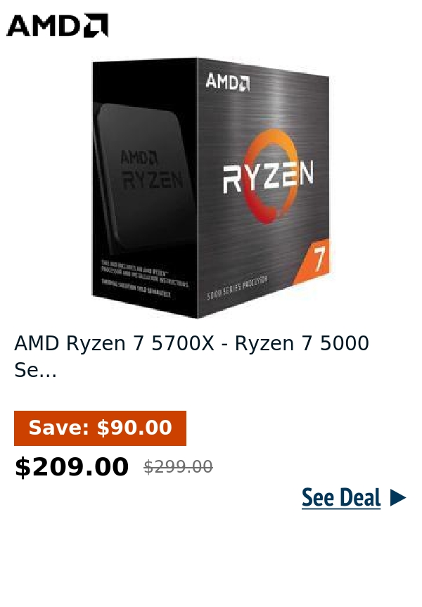 AMD Ryzen 7 5700X - Ryzen 7 5000 Se...