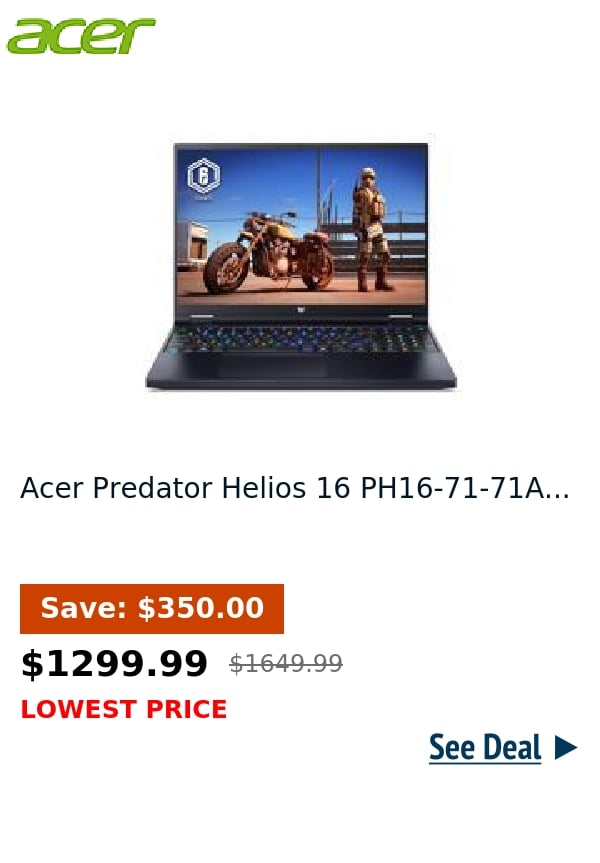 Acer Predator Helios 16 PH16-71-71A...