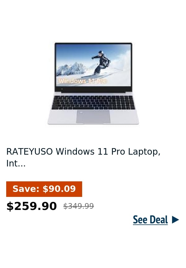 RATEYUSO Windows 11 Pro Laptop, Int...