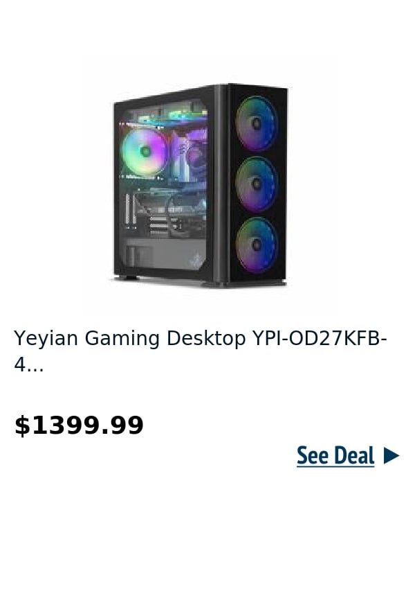 Yeyian Gaming Desktop YPI-OD27KFB-4...