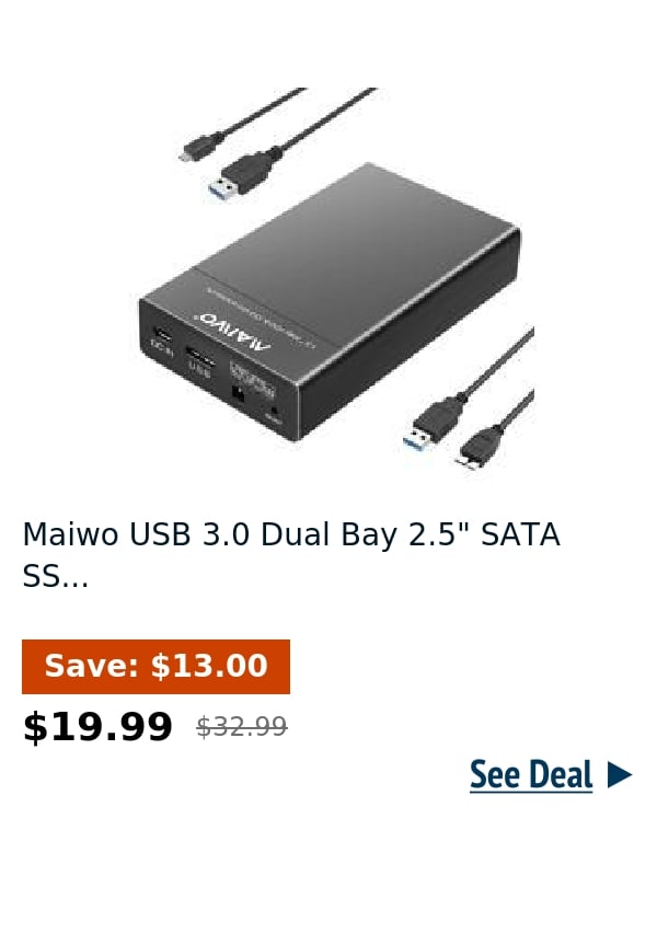 Maiwo USB 3.0 Dual Bay 2.5