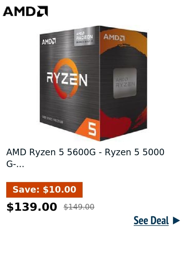 AMD Ryzen 5 5600G - Ryzen 5 5000 G-...