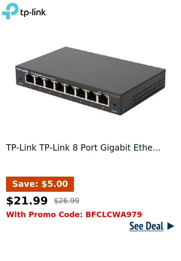 TP-Link TP-Link 8 Port Gigabit Ethe...