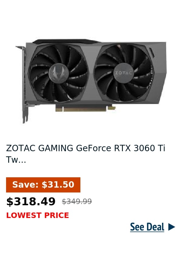 ZOTAC GAMING GeForce RTX 3060 Ti Tw...