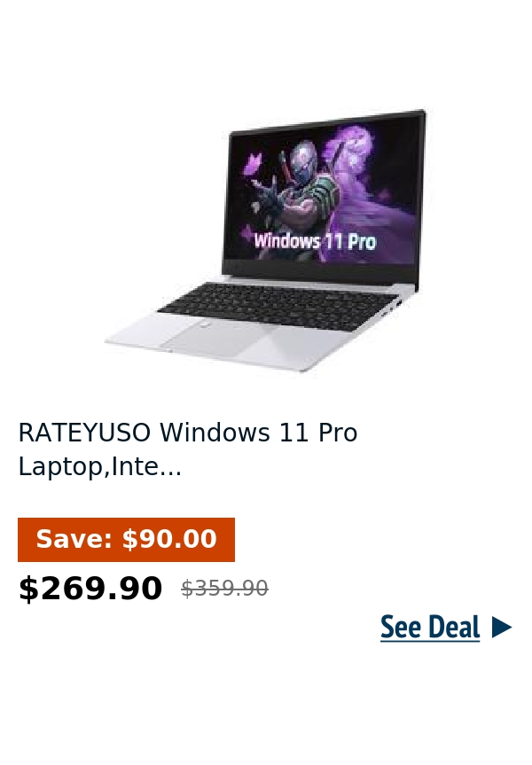 RATEYUSO Windows 11 Pro Laptop,Inte...