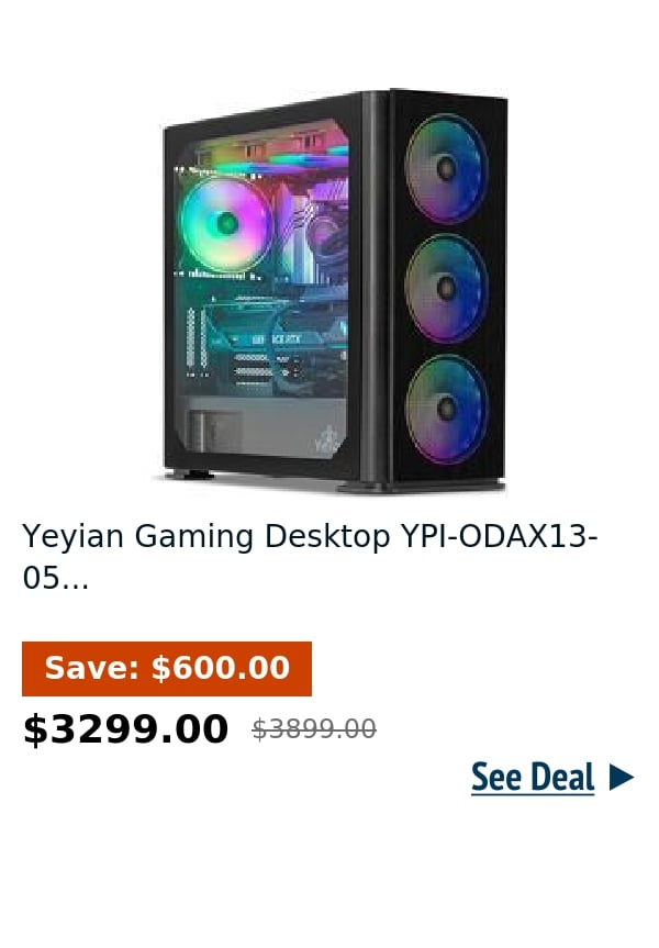 Yeyian Gaming Desktop YPI-ODAX13-05...