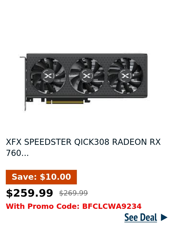 XFX SPEEDSTER QICK308 RADEON RX 760...