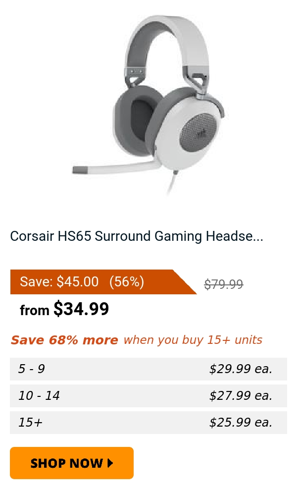 Corsair HS65 Surround Gaming Headse...