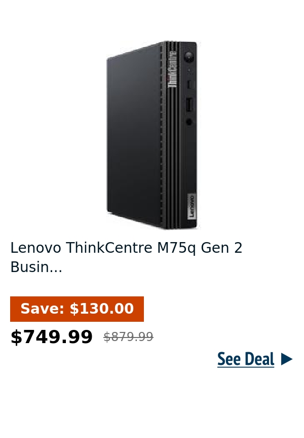 Lenovo ThinkCentre M75q Gen 2 Busin...