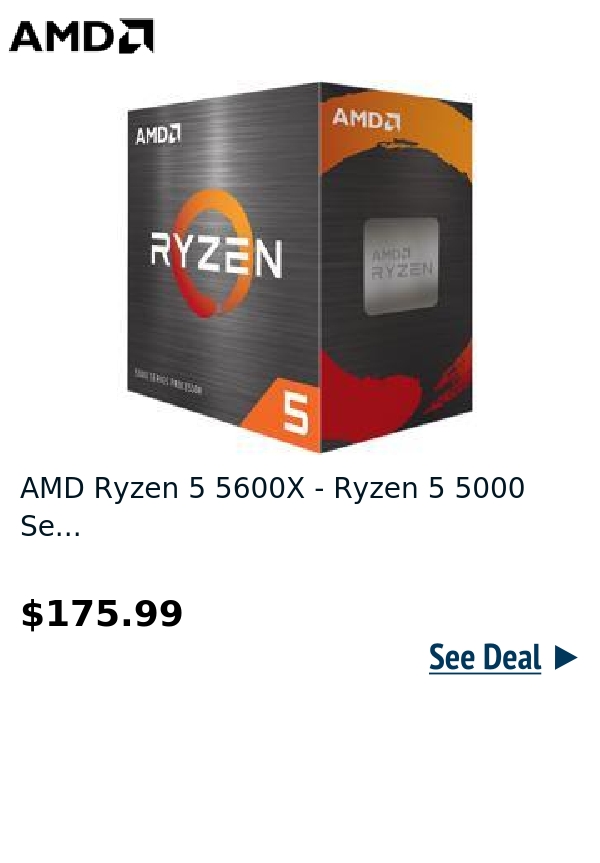 AMD Ryzen 5 5600X - Ryzen 5 5000 Se...