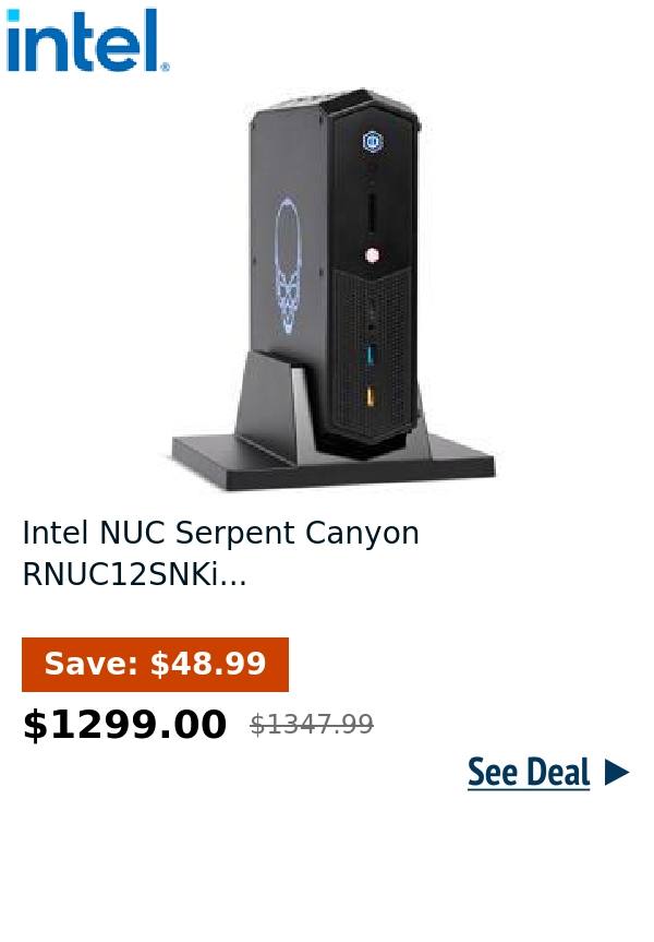 Intel NUC Serpent Canyon RNUC12SNKi...