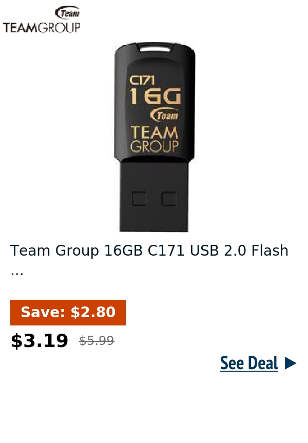 Team Group 16GB C171 USB 2.0 Flash ...