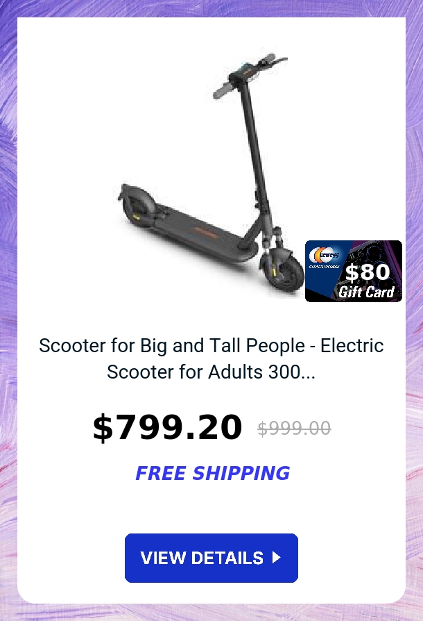 Scooter for Big and Tall People - Electric Scooter for Adults 300...